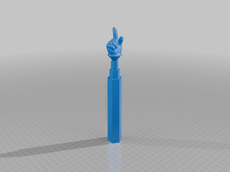 Extendable Pointer Finger Print in Place
