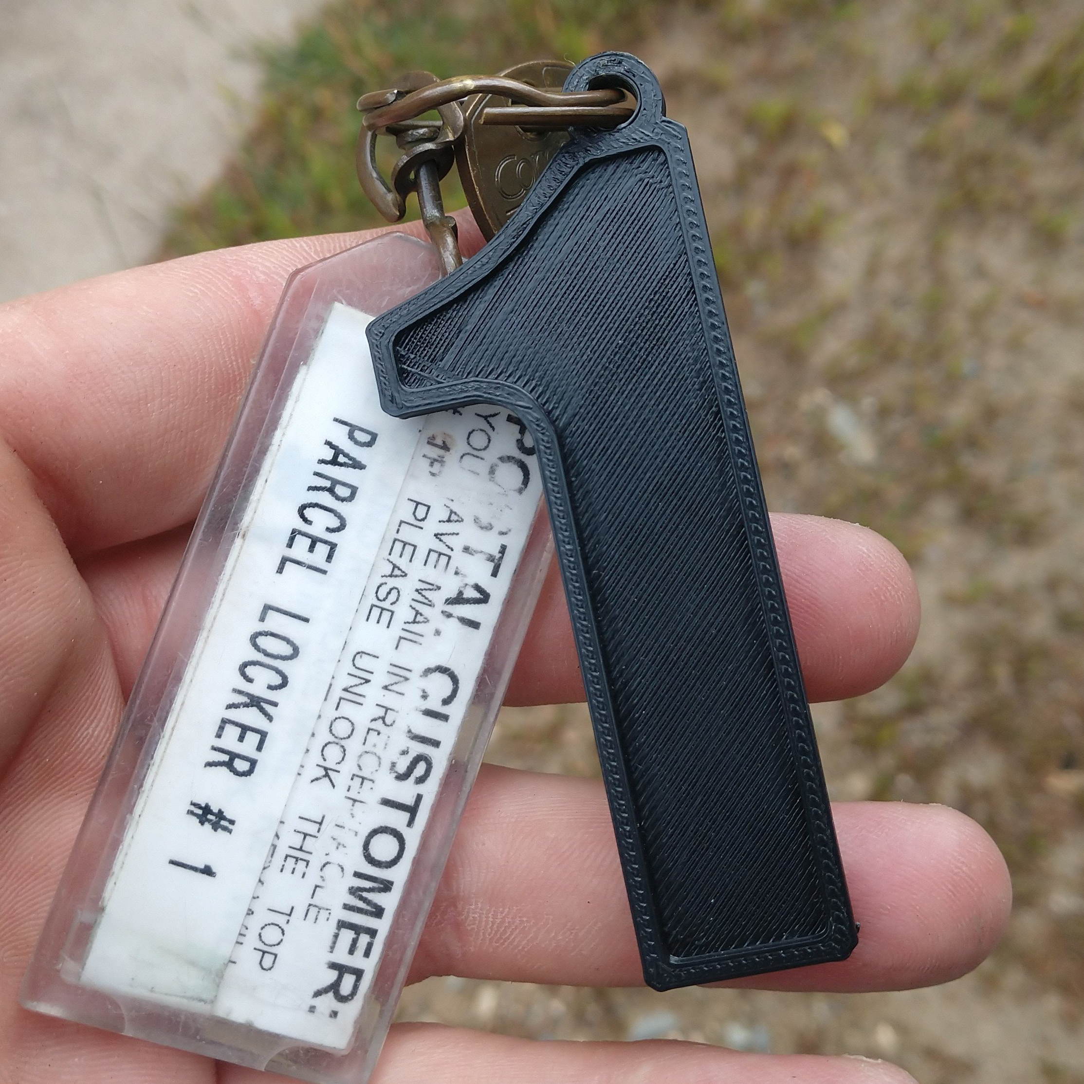 Number Tag Keychain