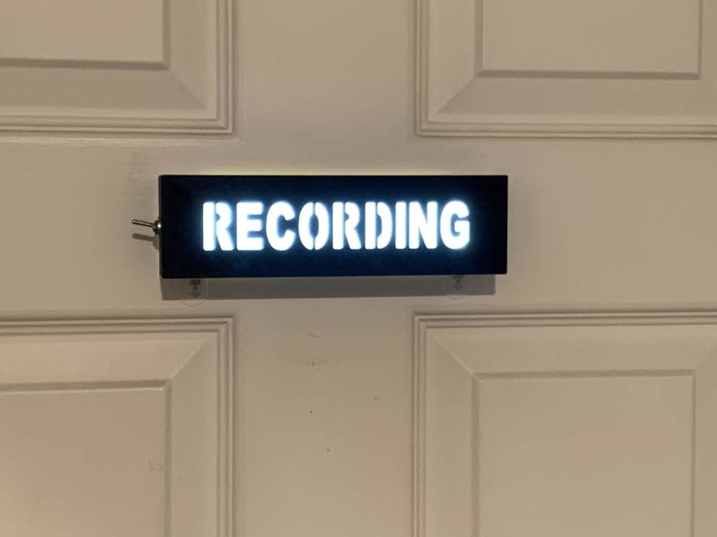 Recording Warning Light for Studio