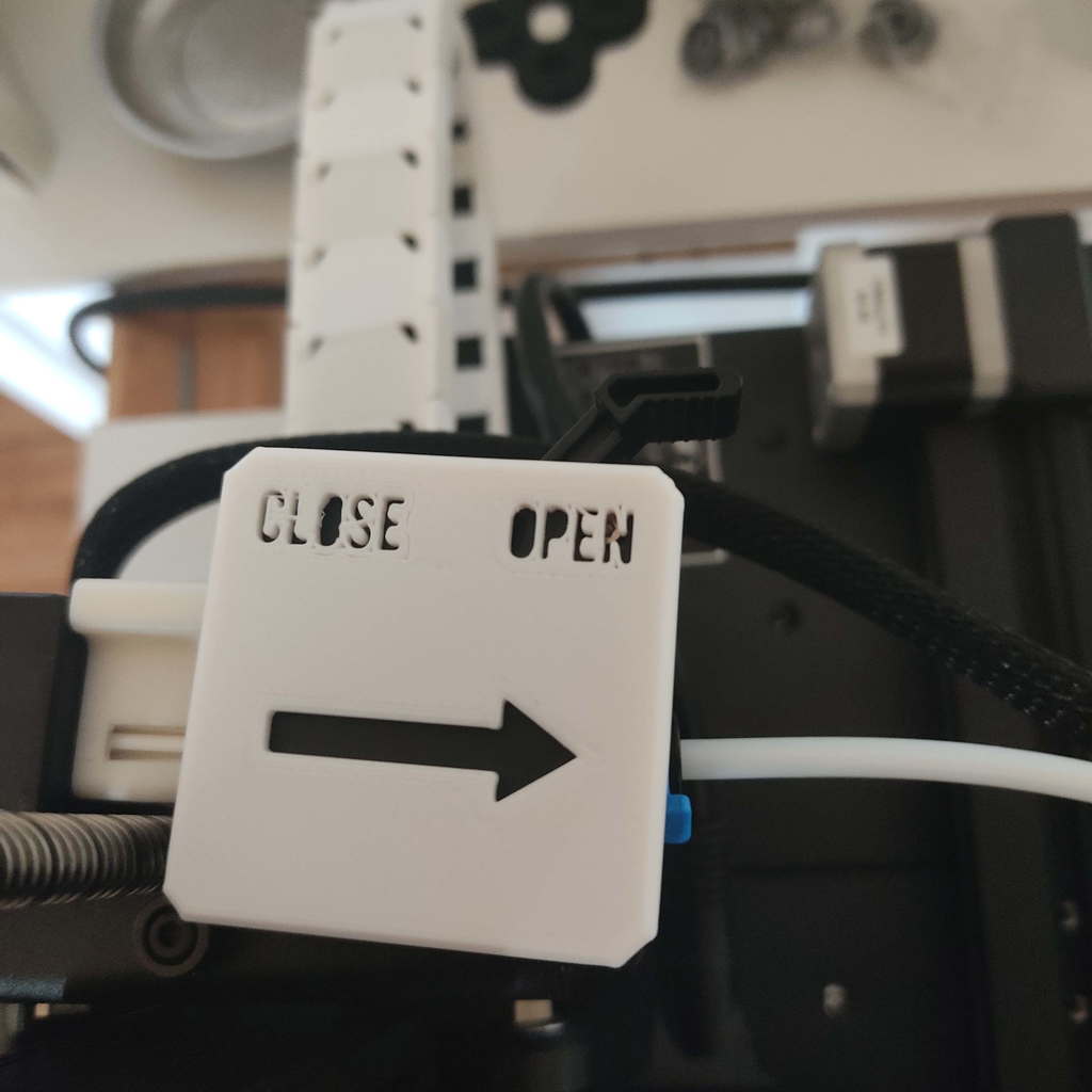 Creality CR6-SE Extruder Cover Reminder