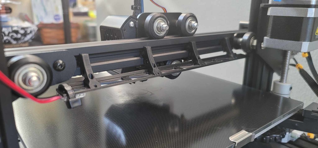 Ender 3 & V2 & Pro & 2020 X-Gantry LED Strip Mount 3D model