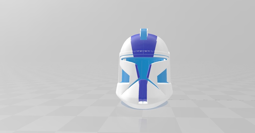 Multi-Material Star Wars Clone Trooper Helmet 3