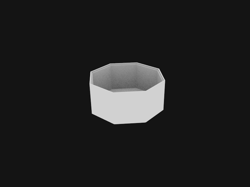 Octagonal Stackible storage container