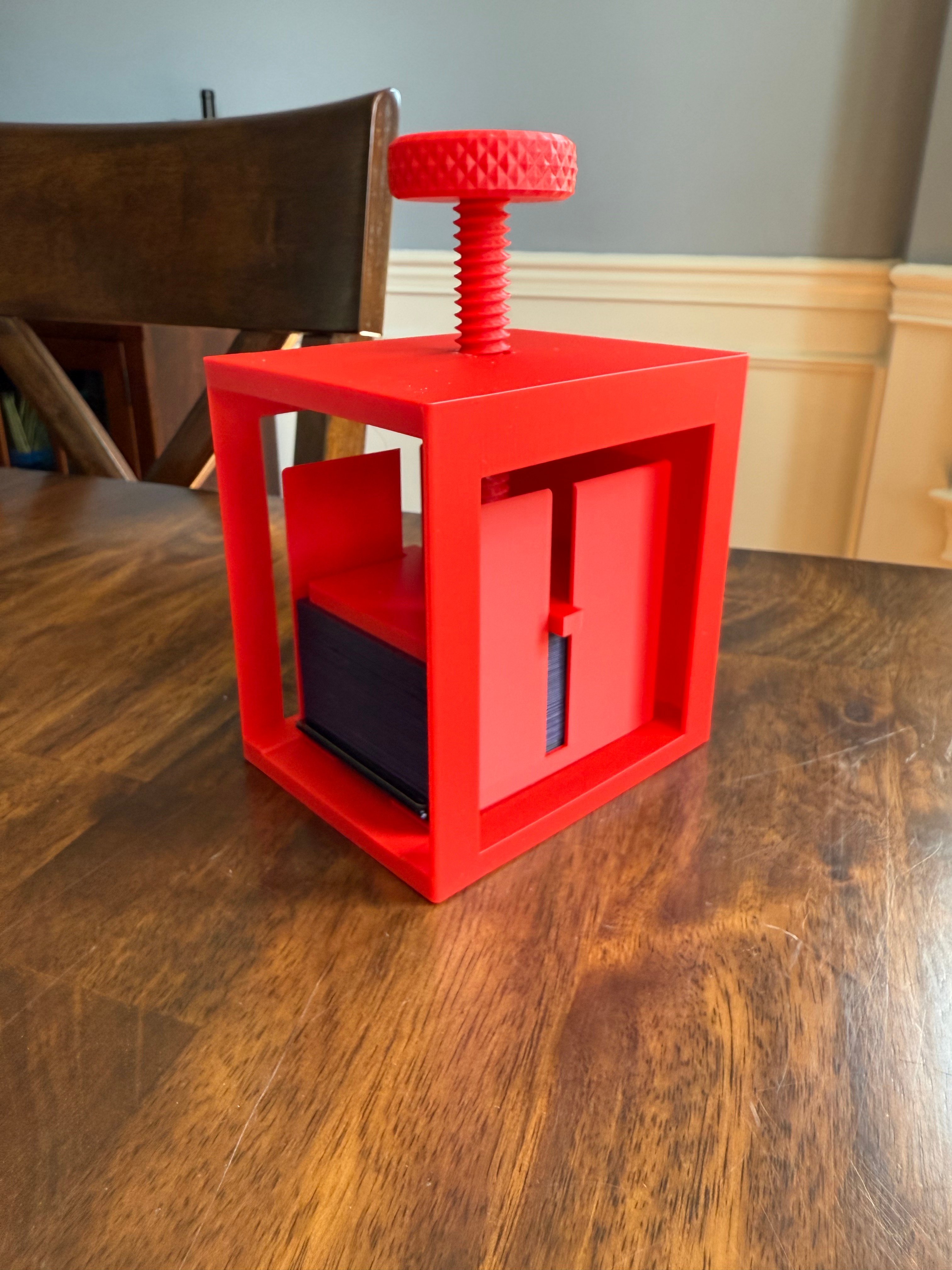 Overly Engineered Sleeved Card Press