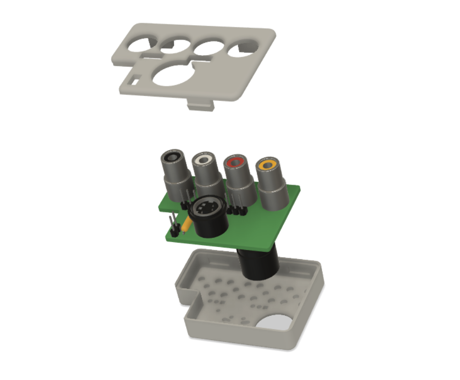Commodore C64 A/V-Adaptor Case
