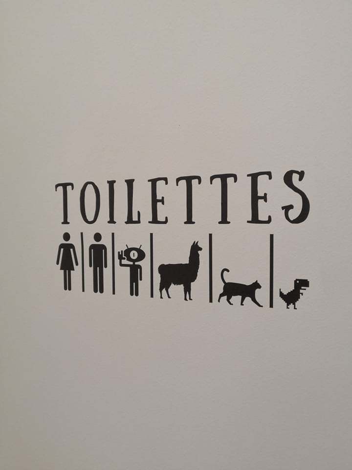 stickers toilet room // stickers pour toilettes