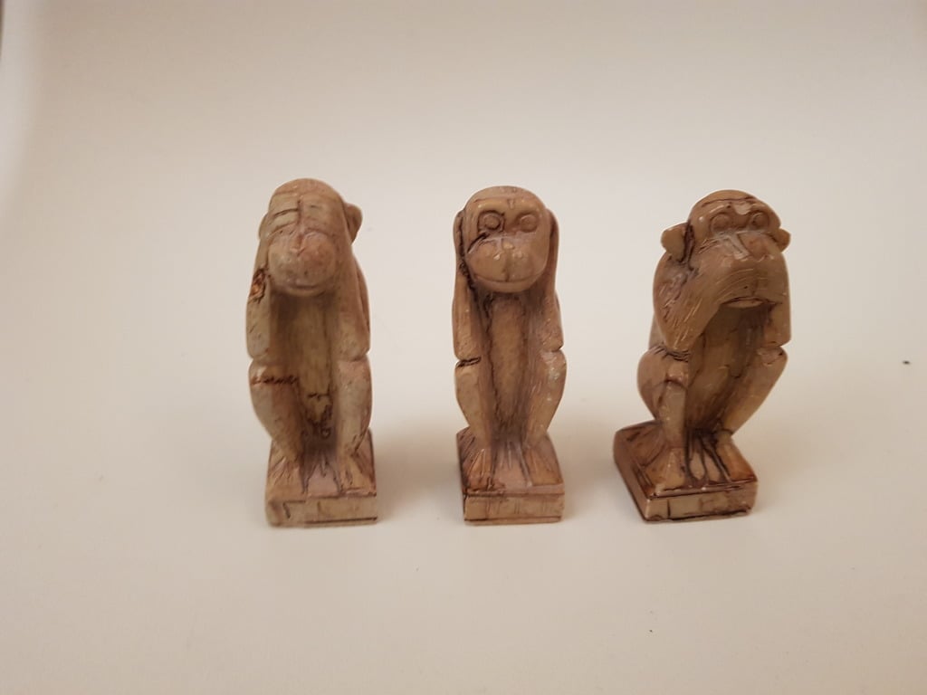 Three Wise Monkeys from Photogrammetry