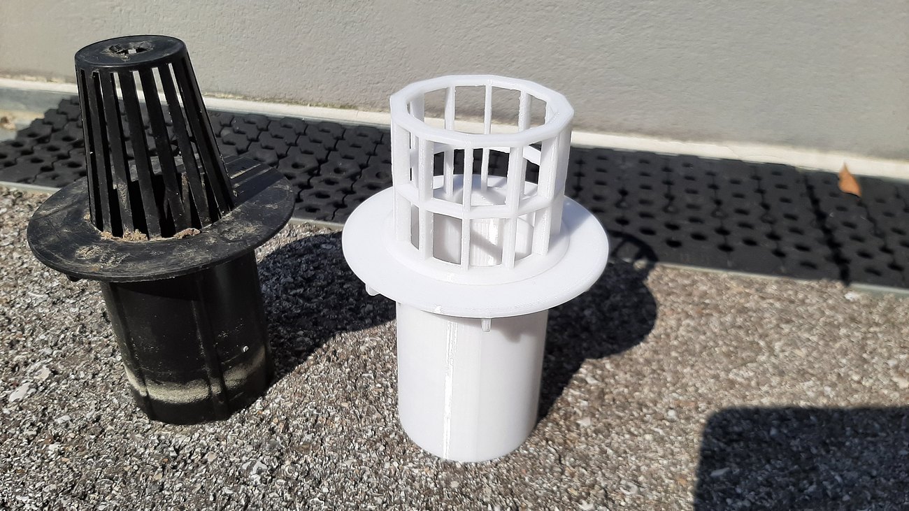 Ablauf Siphon Regenrinne