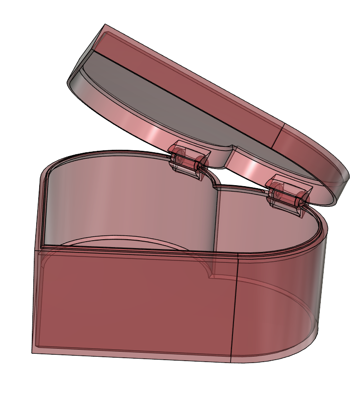 Heart case 3D model