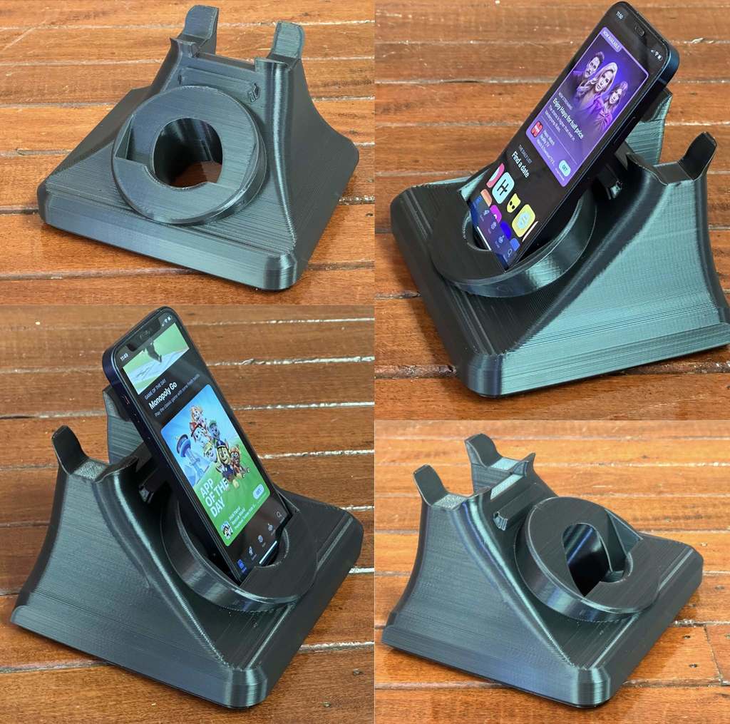 Old antique rotary style telephone shaped - Phone stand and charging stand