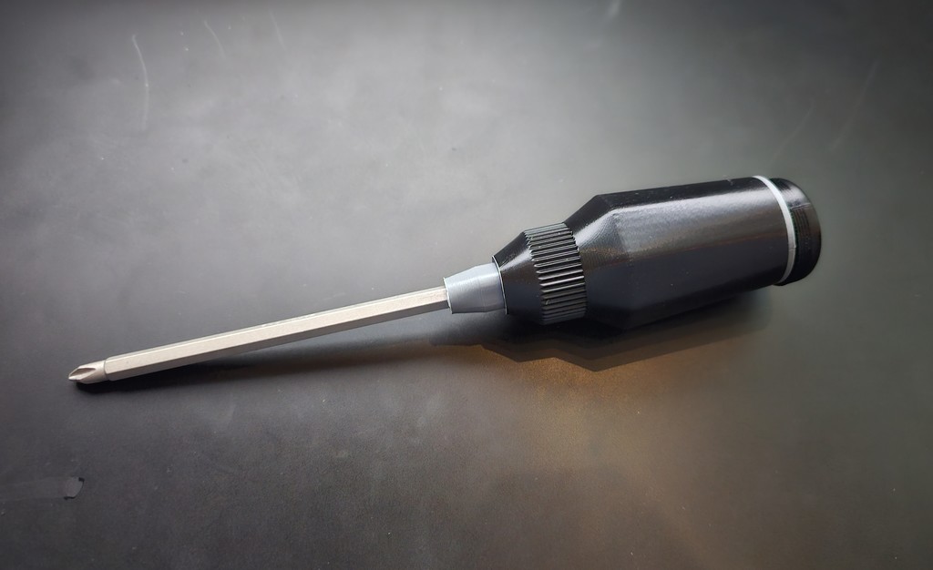 Screwdriver with Built-in Storage for Bits