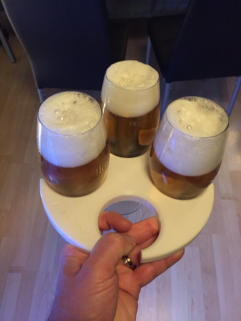 Beer tray for 4 x 330 ml for my Pub.