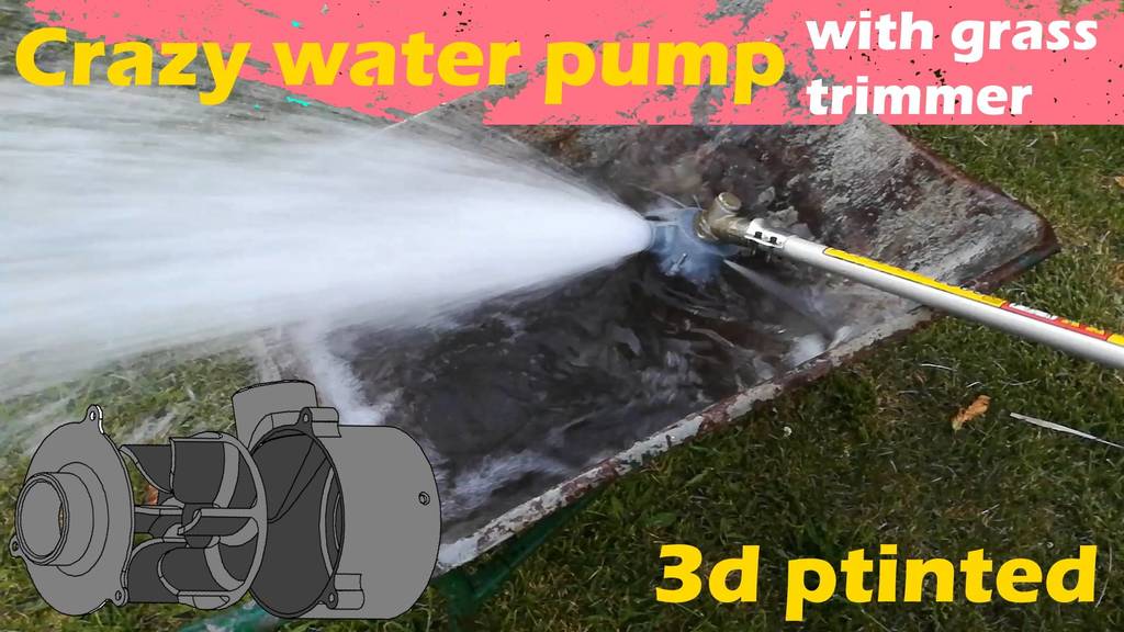 water pump with grass trimmer