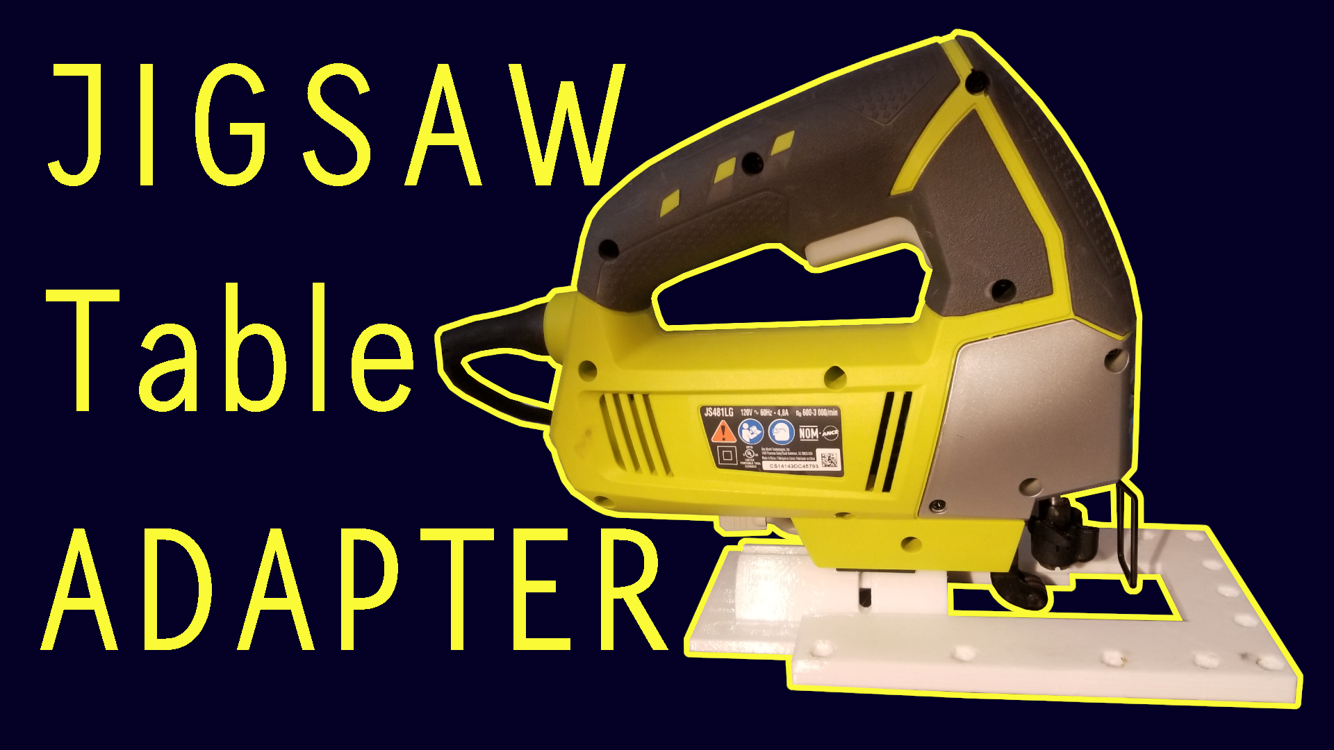 Jigsaw Table Mount Woodworking ryobi JS481LG jigsaw