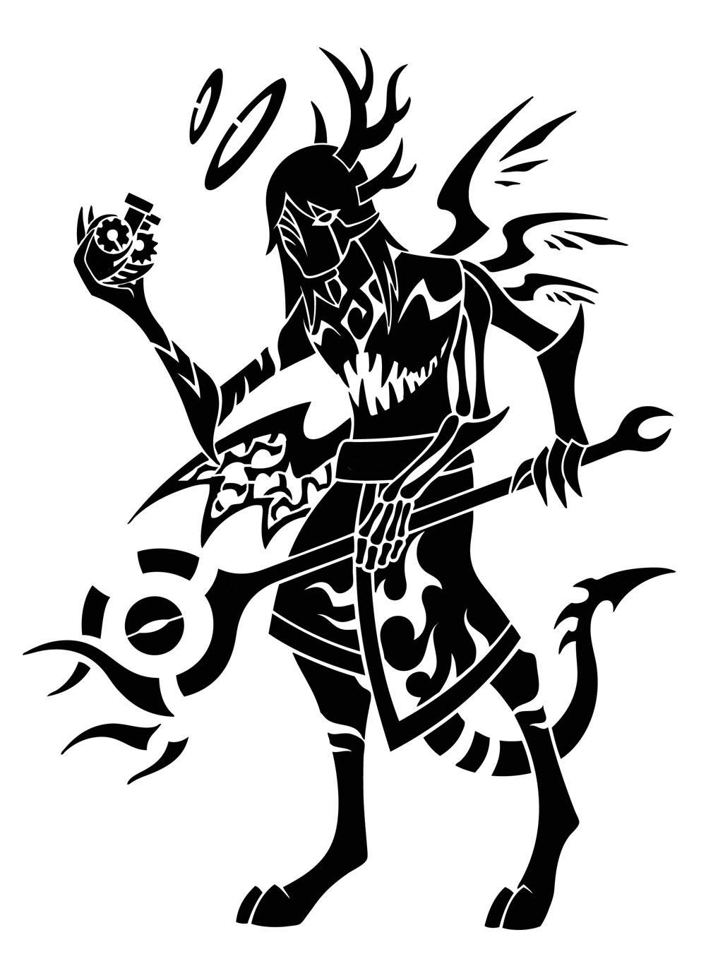 Demon stencil