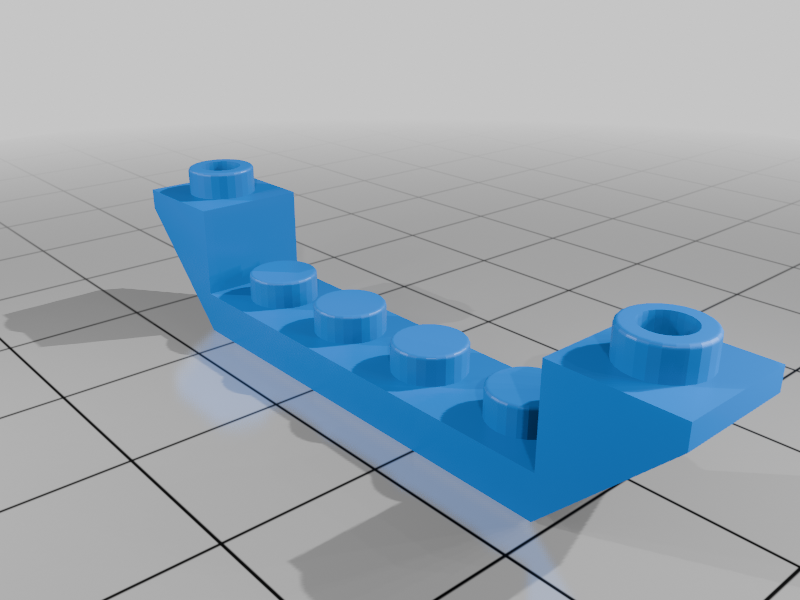 Lego compatible 45° 1x6 Slope Inverted 1x4 Cutout 52501
