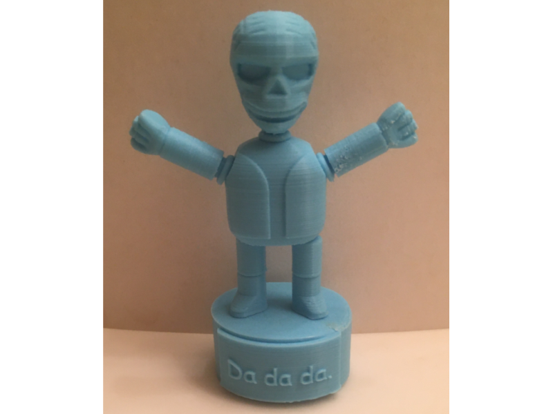 Skeleton push puppet