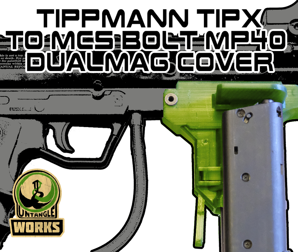 Tippmann TIPX to MCS BOLT or Blizzard Adapter MP40 DC edition 