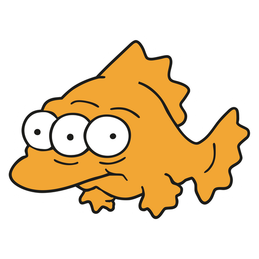 The Simpsons fish Blinky wall art
