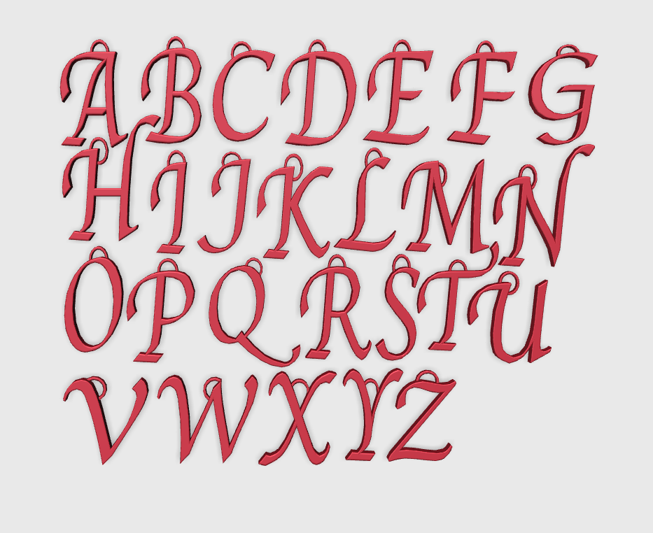 Cursive Letters with Hooks