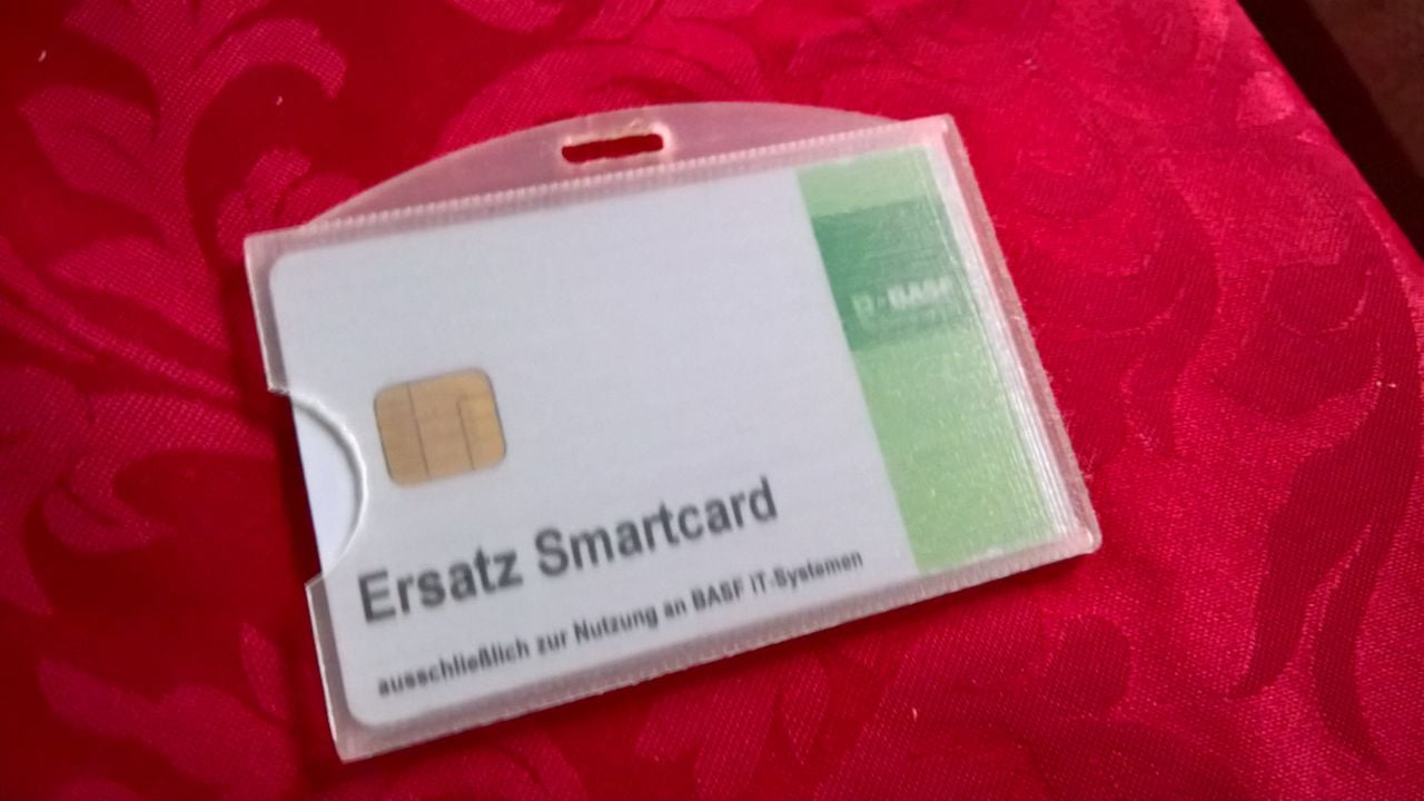 Transparent card holder (ID card holder)