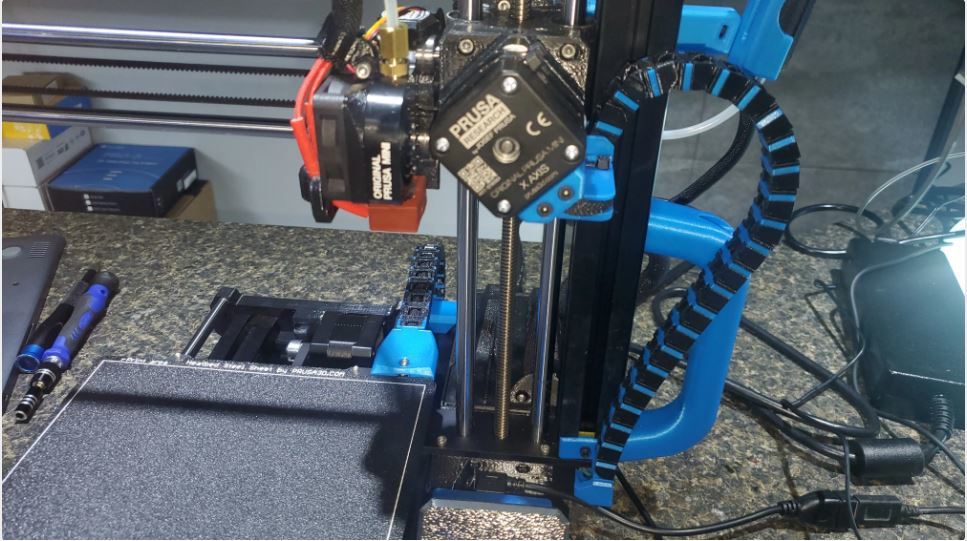 (remix 2021) Prusa Mini Cable Chains (x-axis, headbed)