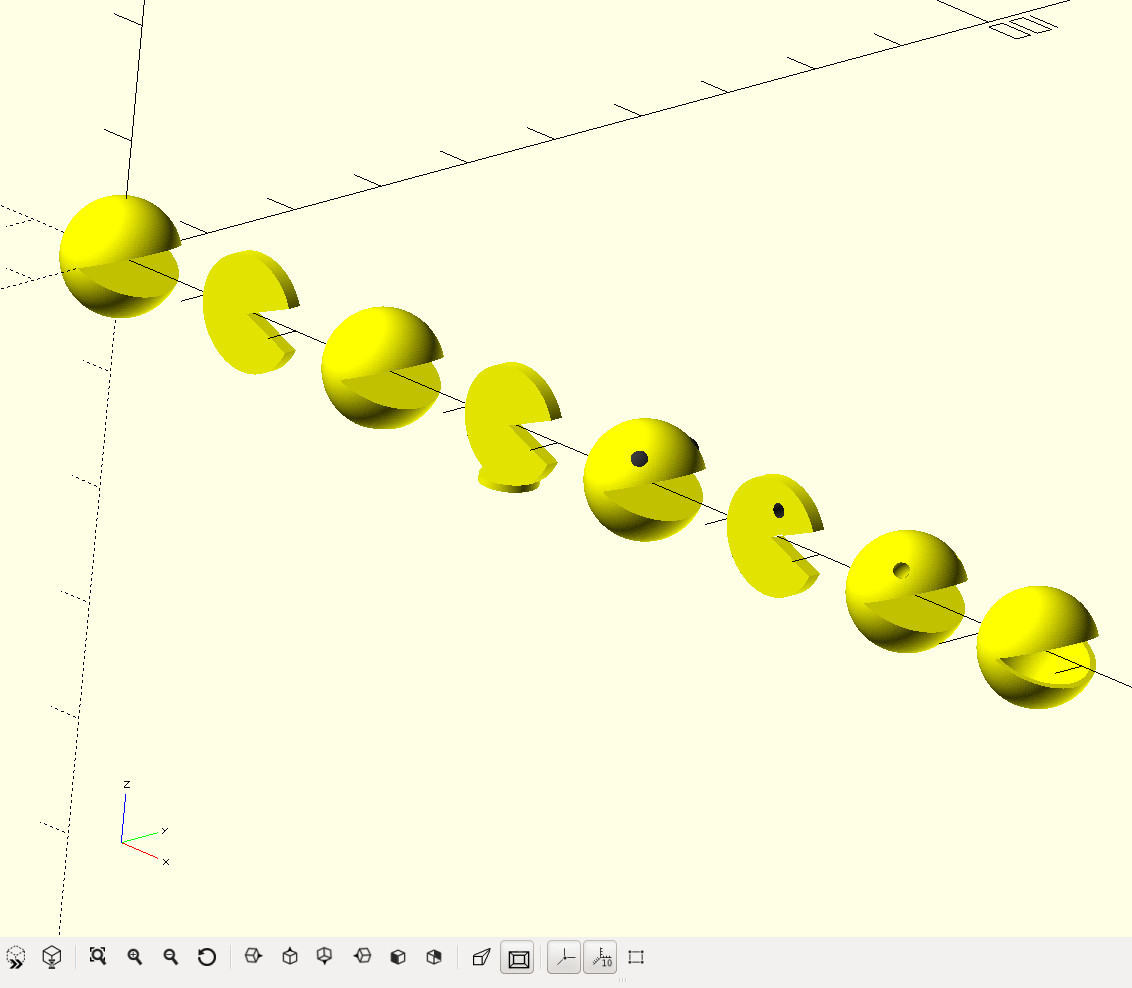 Parametric pacman