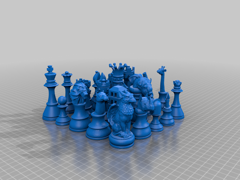 Fairy chess set [large]