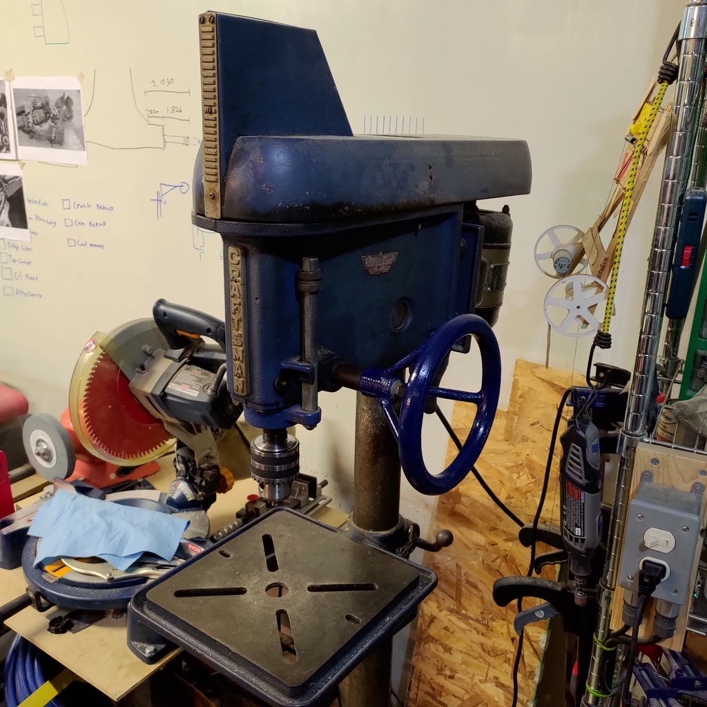 Craftsman Drill Press Handwheel (15/16 shaft 5/16 bolt)