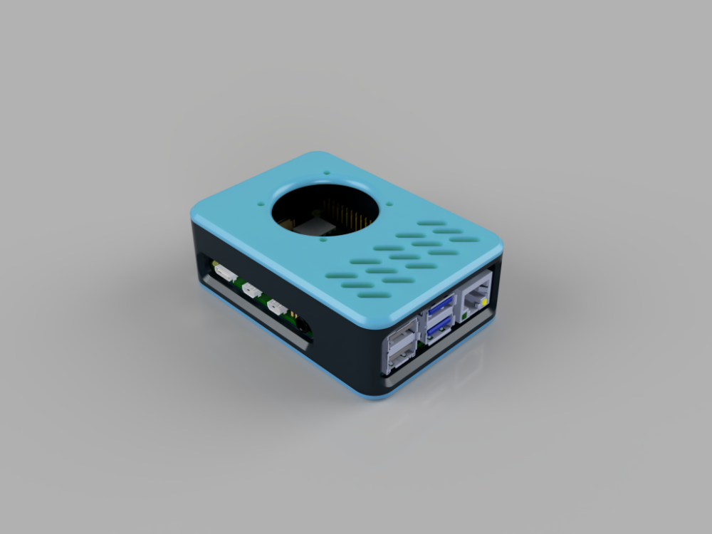 Toolless RPI 4 Case
