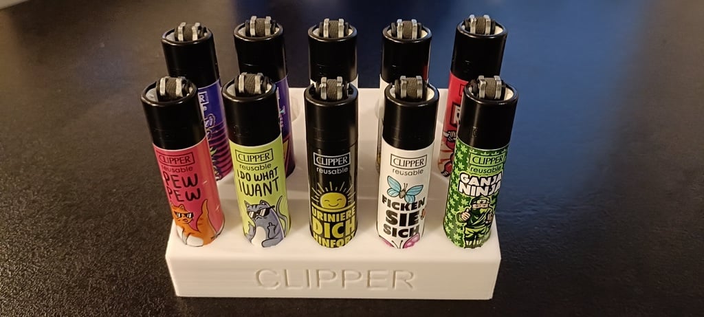 Clipper Lighter Display - Text Remix