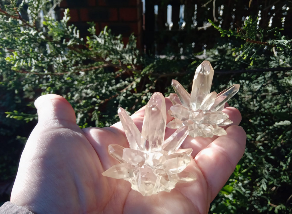 Large crystal cluster