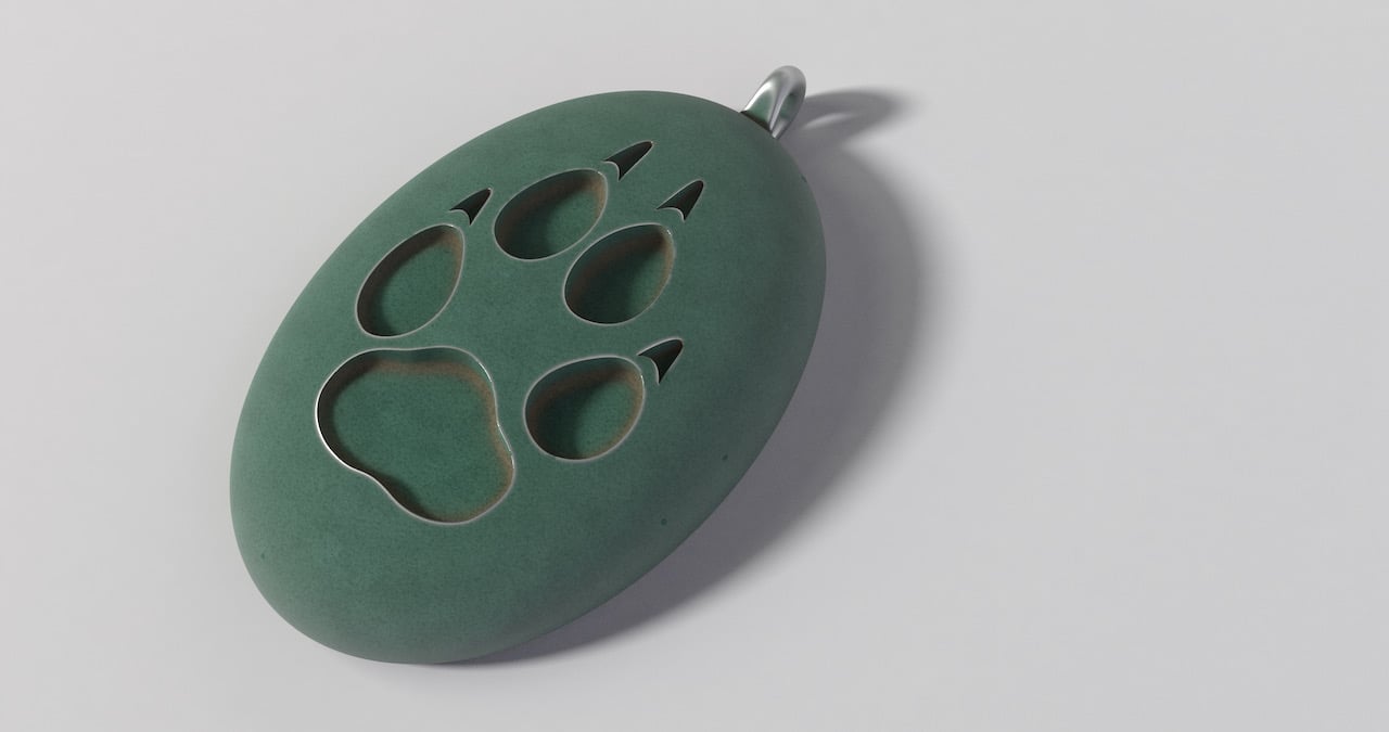 Wolf Track Pendant