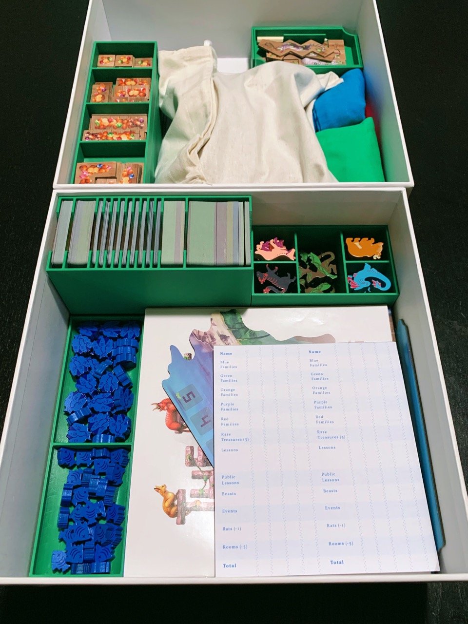 Remix: Isle of Cats Organizer - Adding Kittens + Beasts, Kickstarter Boxes, Bag 'o' Cats