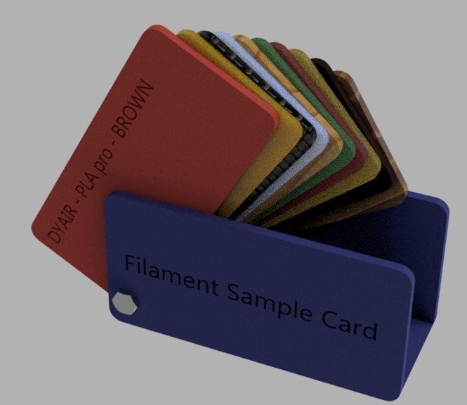 Filament Sample Card Holder