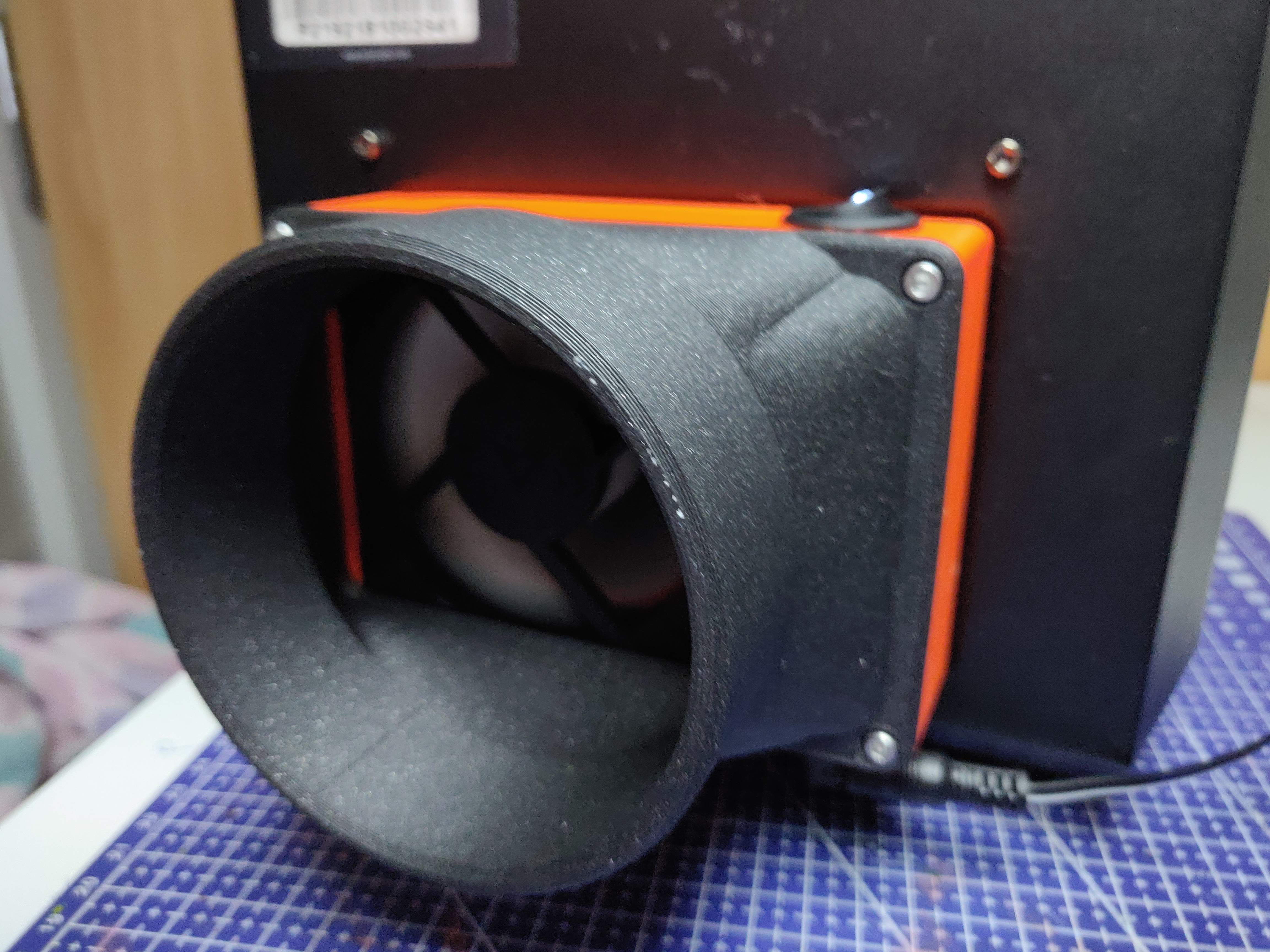 Anycubic Photon 80mm fan external power with switch 100mm duct vent