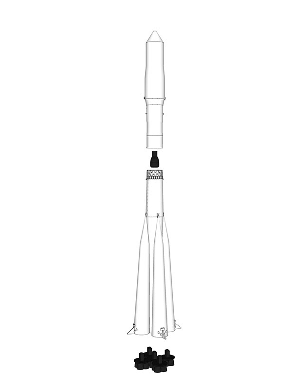 Simple Soyuz Rocket Toy