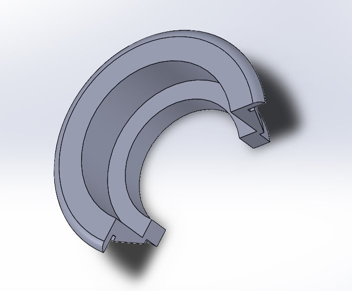 Support cache radiateur