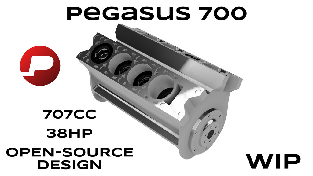 Working V8 Car Engine - Pegasus 700 - Educational Model