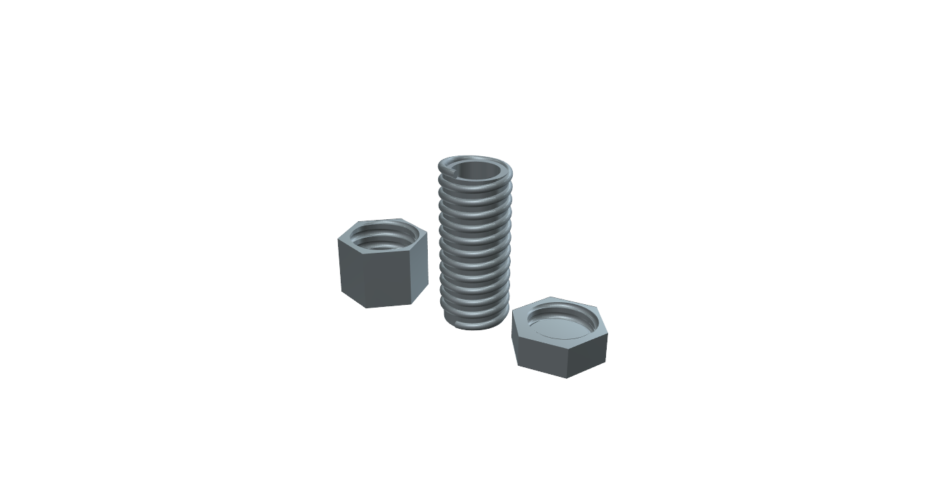 Nut & Bolt with secret compartment