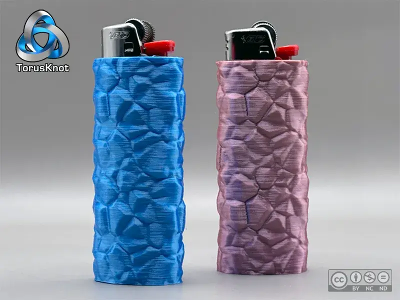 Crystal Texture BIC Lighter Cover 3D model