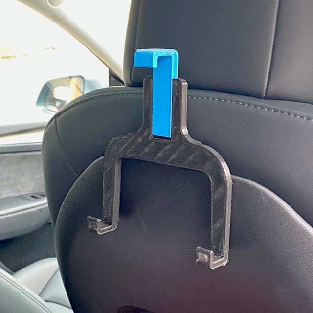 Slim tablet back seat mount for Tesla Model 3/Y 