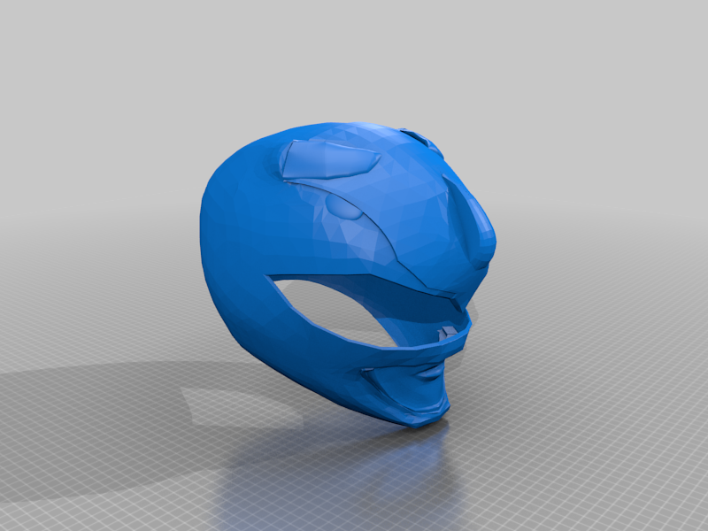 Blue Power ranger wearable helmet 