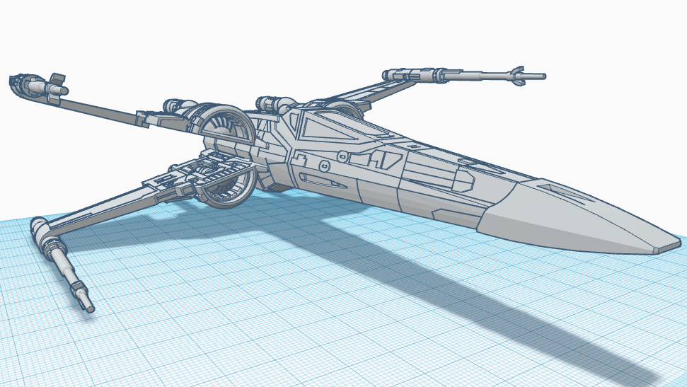 T-70 X-Wing Sliced With S-foils open