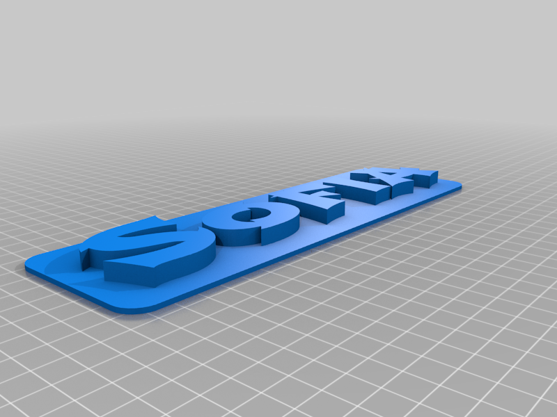 Sofia 3D Nameplate / Nametag