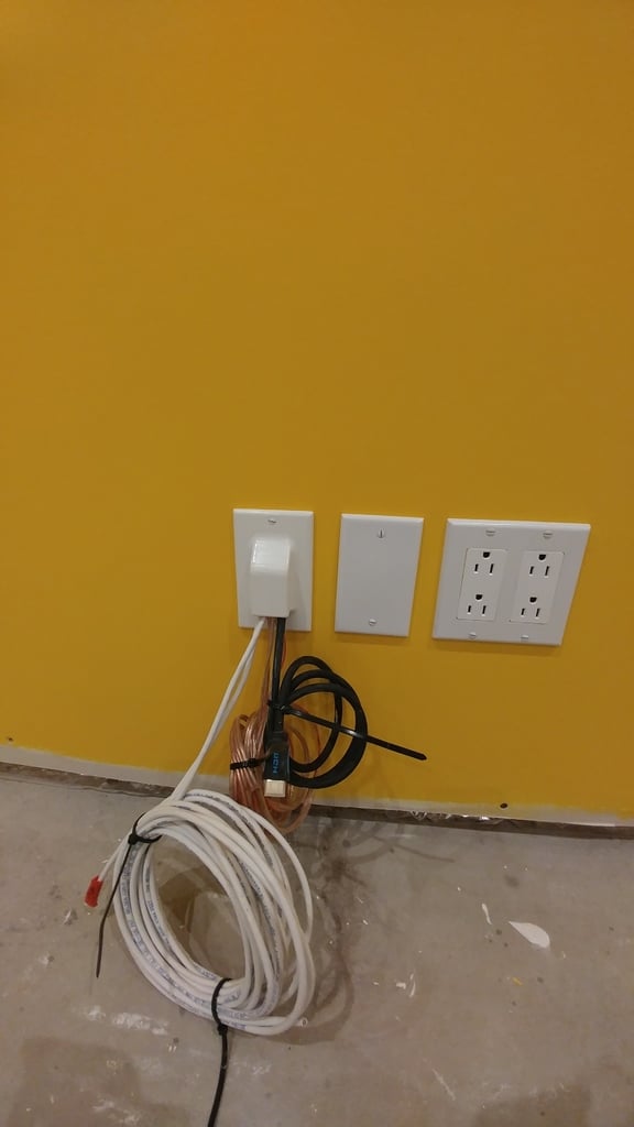 Cable Pass-through Wall Plate