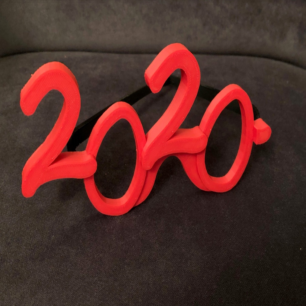 Lunettes 2020, Glasses 2020, Happy new Year by Fram3D