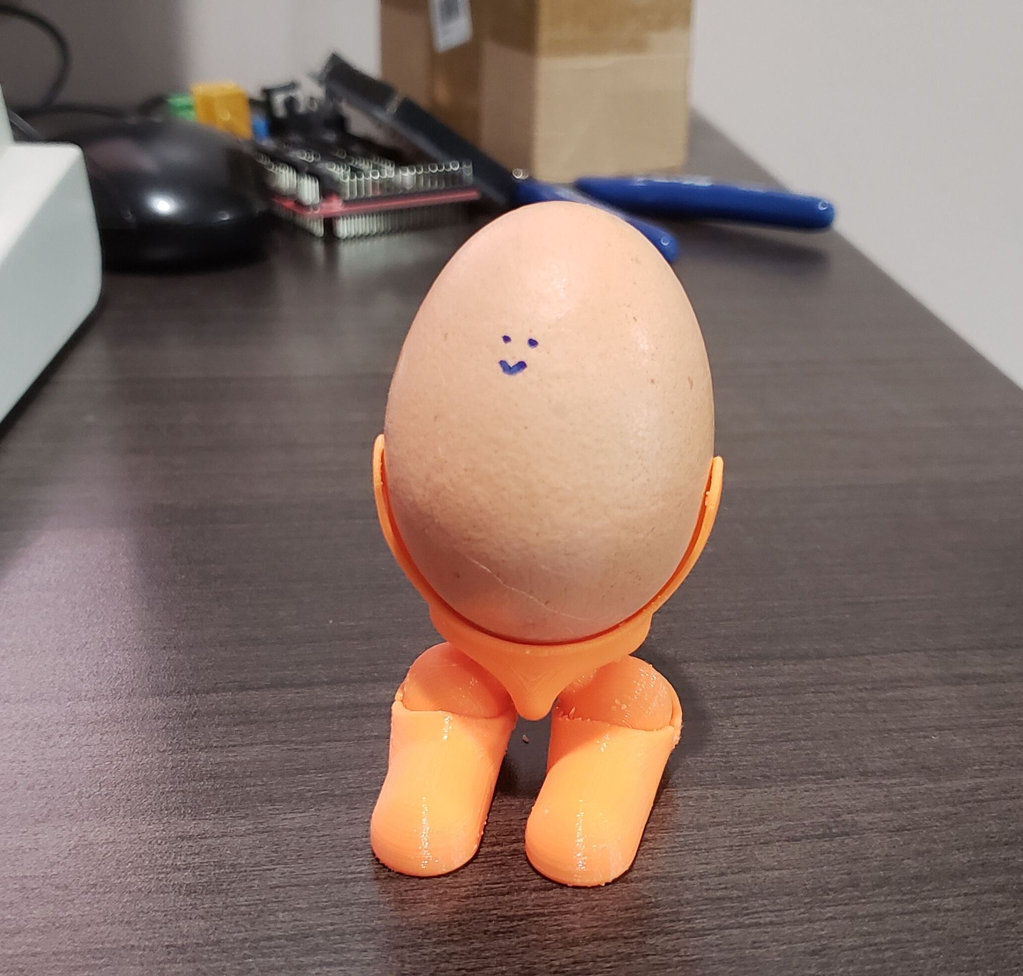 Egg with feet