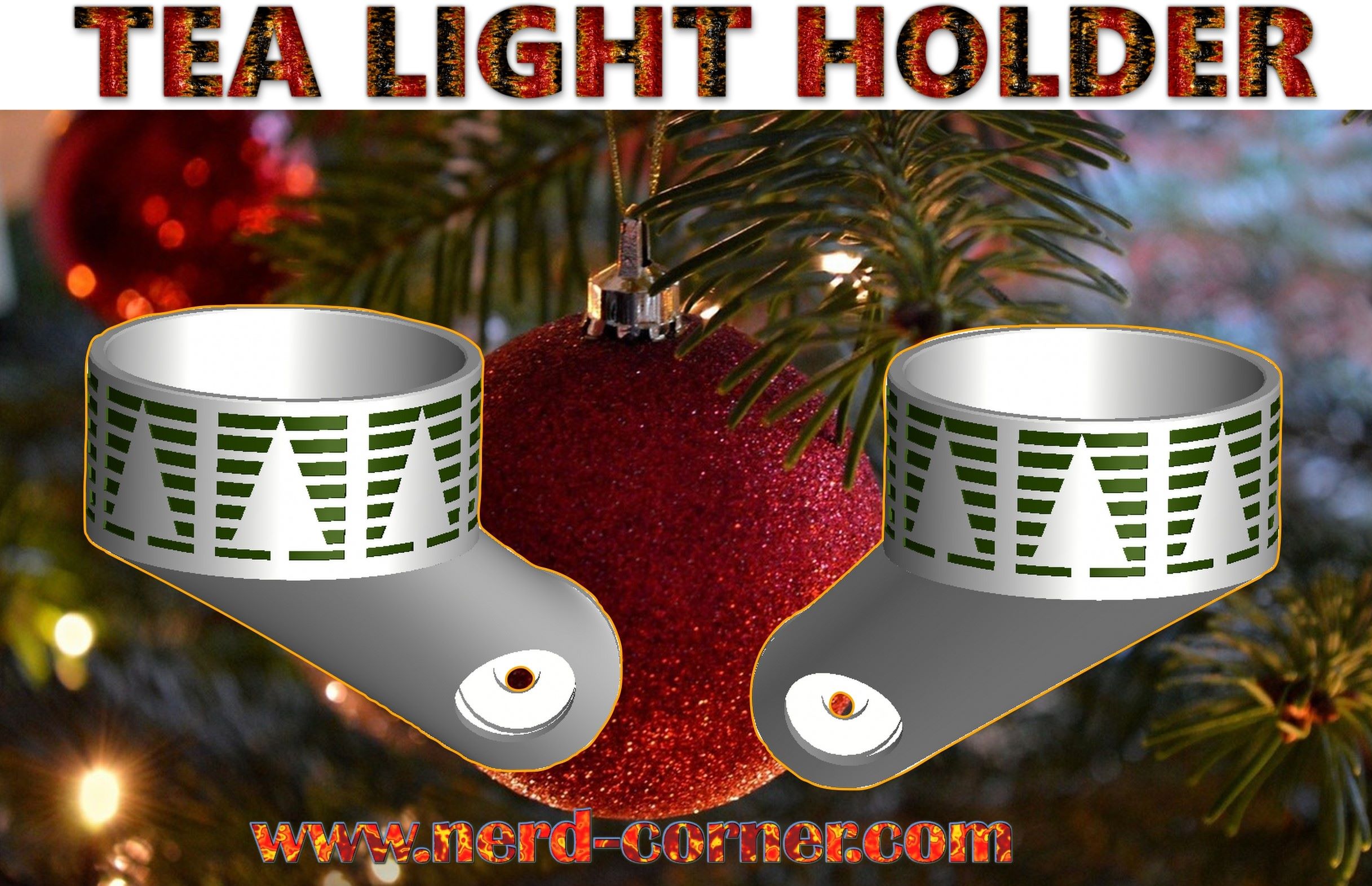 Tea light holder left right wall mount V1.4