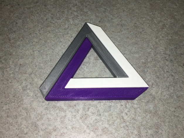 Penrose Triangle: Three Pieces